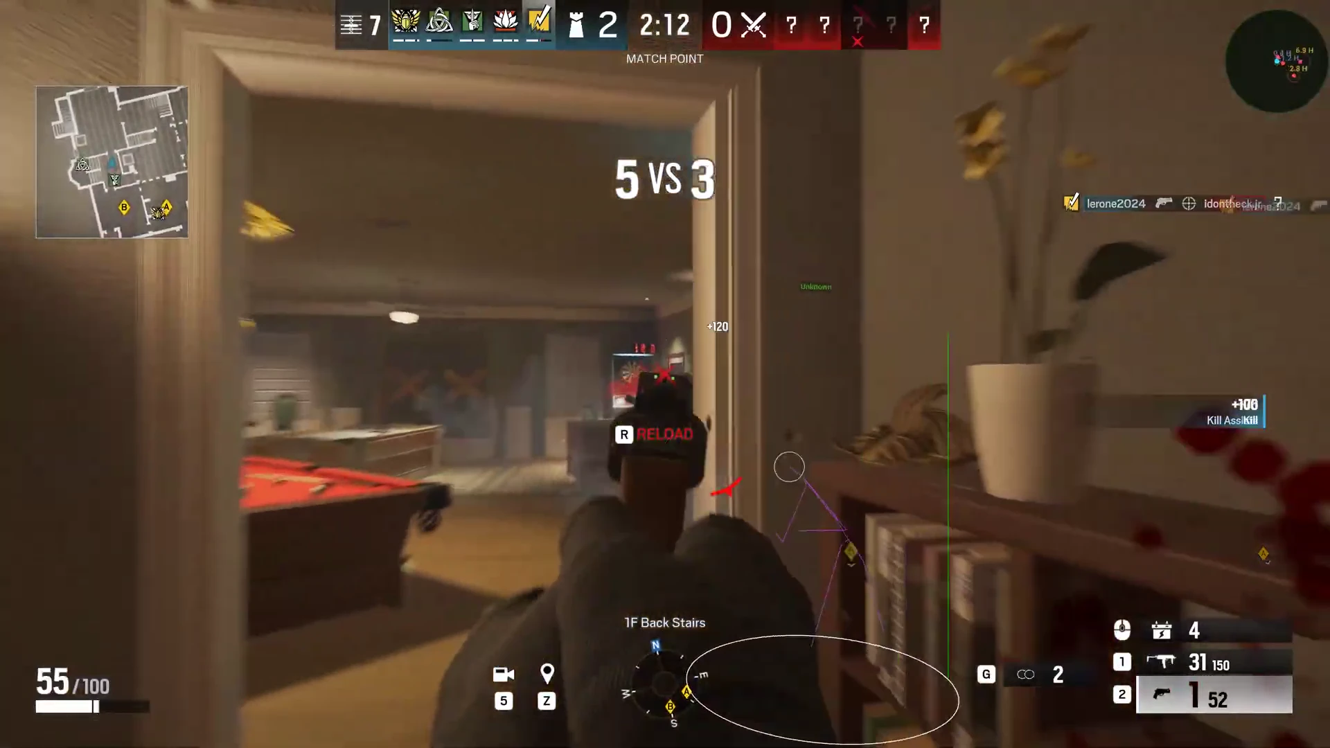 R6 BattlEye Status gameplay Rainbow Six Siege BattlEye status guide — clear-to-load R6 Cheats Aimbot and ESP gameplay screenshot